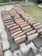 Terrastegels Abbeystone Zomerbont, trommelsteen rood- Gratis, Tuin en Terras, Ophalen, Gebruikt, 10 m² of meer, Beton