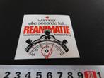 sticker Wanneer elke seconde telt REANIMATIE  Hartstichting, Verzamelen, Ophalen, Zo goed als nieuw, Bedrijf of Vereniging