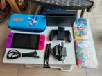 Nintendo Switch V2 met games., Spelcomputers en Games, Switch 2019 Upgrade, Met 2 controllers, Ophalen of Verzenden, Gebruikt