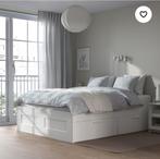 Compleet Ikea Brimnes bed,lattenbodems, goede matras,4 lades, Huis en Inrichting, Slaapkamer | Bedden, Ophalen of Verzenden, Zo goed als nieuw
