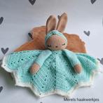 Handgemaakte konijn knuffeldoekje, Kinderen en Baby's, Kraamcadeaus en Geboorteborden, Ophalen of Verzenden, Nieuw