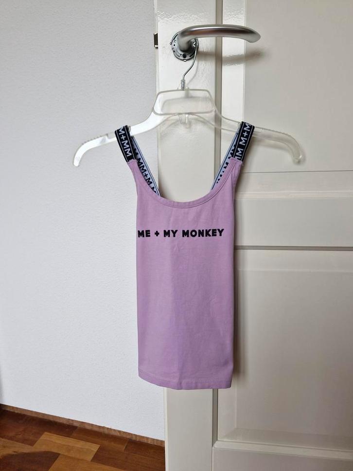 Me and My Monkey singlet mouwloos topje maat 140, Kinderen en Baby's, Kinderkleding | Maat 140, Zo goed als nieuw, Meisje, Overige typen