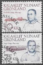 GROENLAND serie Bekende personen 1990, Postzegels en Munten, Postzegels | Europa | Scandinavië, Verzenden, Denemarken, Gestempeld