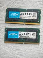 2x 16GB Crucial 2400MHz So-dimm, ., DDR4, Ophalen of Verzenden, Zo goed als nieuw
