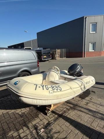 Rubberboot/Rib met console 15pk 4 takt polyester bodem! beschikbaar voor biedingen