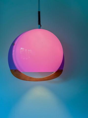 Paarse hanglamp - space age beschikbaar voor biedingen