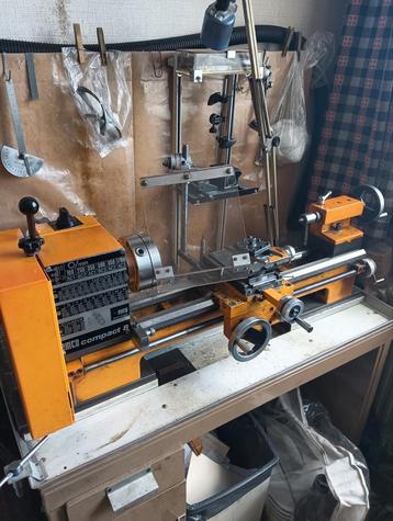 EMCO Compact 8 draaibank compleet incl handleiding z.g.st. beschikbaar voor biedingen