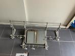 Vintage treinwagon kapstok met spiegel, Zo goed als nieuw, Minder dan 100 cm, Metaal, Ophalen