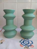 2 leuke vaasjes van Karwei., Huis en Inrichting, Overige kleuren, Ophalen of Verzenden, Minder dan 50 cm, Glas