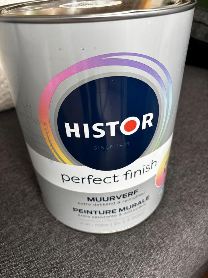 Histor Muurverf Rose Stain 5L - Nieuw!, Doe-het-zelf en Verbouw, Verf, Beits en Lak, Nieuw, Verf, 5 tot 10 liter, Roze, Ophalen