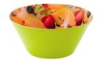 GEZOCHT: melamine serveerschaal met afbeelding fruitsalade, Huis en Inrichting, Overige materialen, Schaal of Schalen, Overige stijlen