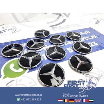 Mercedes AMG STER LOGO GLANS CHROOM W176 W177 W205 W117 W118 beschikbaar voor biedingen