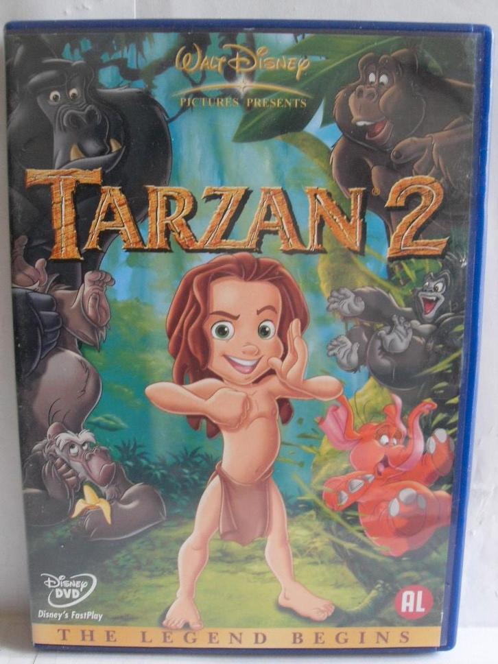 Tarzan 2 (originele dvd) Disney, Cd's en Dvd's, Dvd's | Tekenfilms en Animatie, Zo goed als nieuw, Europees, Tekenfilm, Alle leeftijden