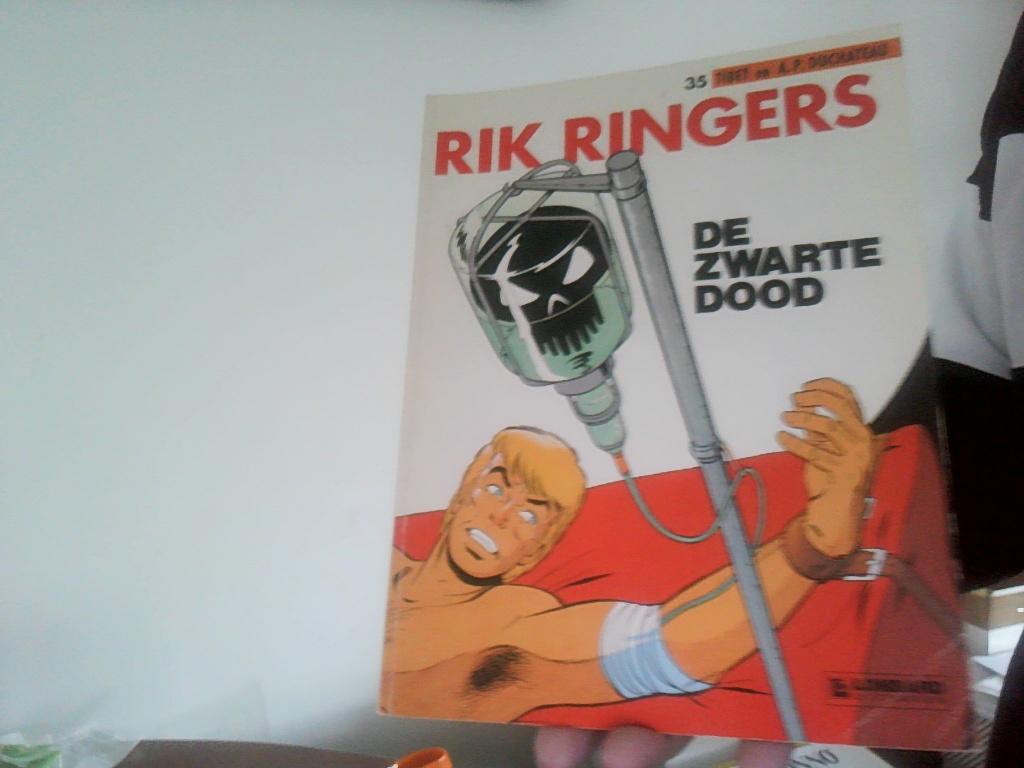 rik ringers nr 35 de zwarte dood eerste druk lombard 1982, Eén stripboek, Ophalen of Verzenden, Zo goed als nieuw