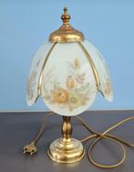 Vintage tafellamp met glazen elementen, Minder dan 50 cm, Zo goed als nieuw, Ophalen