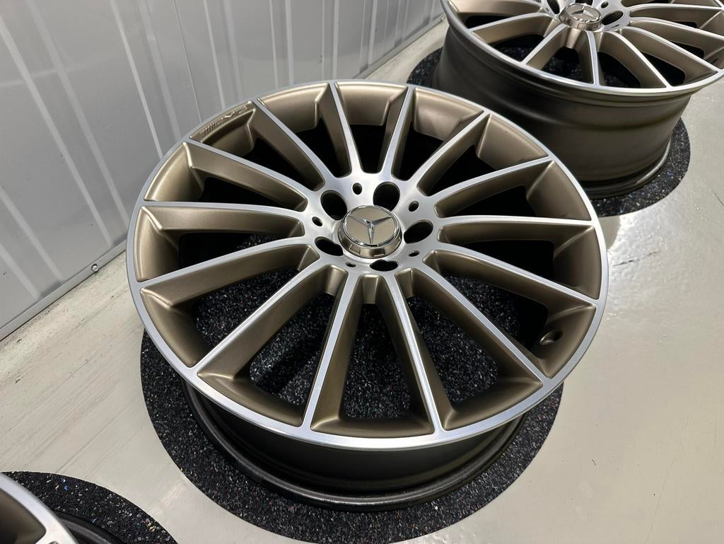 19'' Mercedes W177 A35 C118 CLA35 AMG Edition 1 Goud Velgen, 19 inch, Gebruikt, Velg(en), Ophalen of Verzenden
