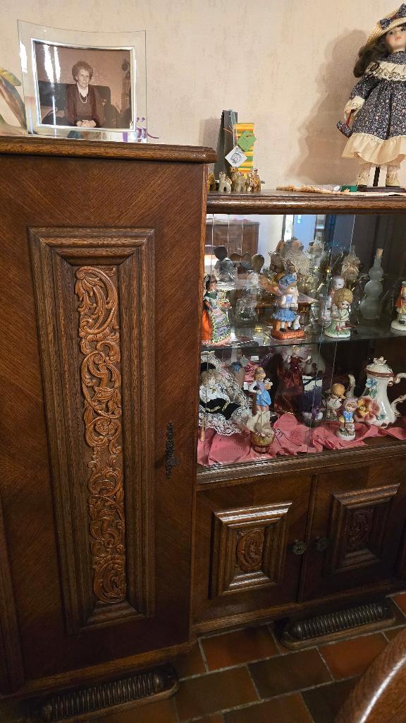 Massieve eiken eetkamer - ca. 1930 -1950 - OPBOD, Antiek en Kunst, Antiek | Meubels | Kasten, Ophalen