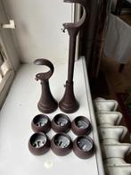 gordijnroedes gordijnstangen met toebehoren, Huis en Inrichting, Stoffering | Gordijnen en Lamellen, Ophalen, Gebruikt, Bruin