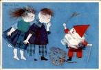 VHK< Jongen en meisje bij kabouter, Babs van Wely, Verzamelen, Verzenden, 1960 tot 1980, Gelopen, Kinderen