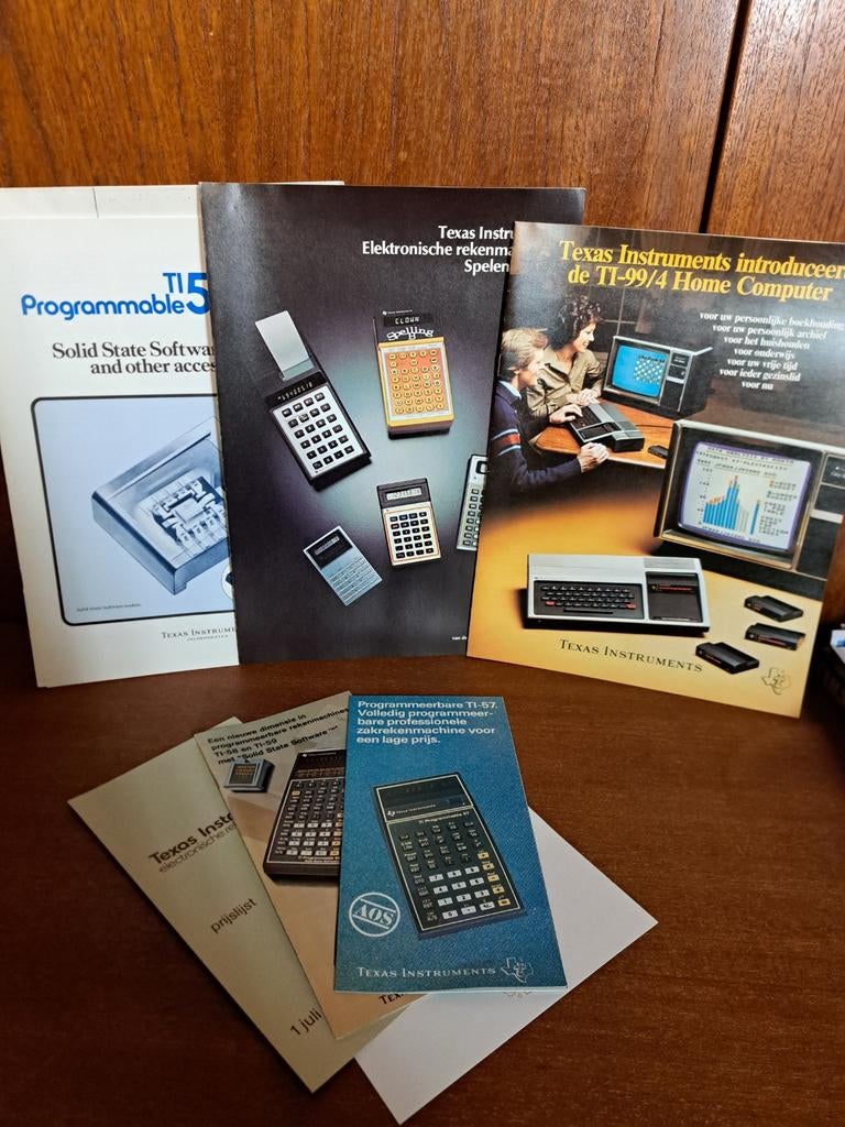 Texas Instruments calculator computer vintage, Ophalen of Verzenden, Gelezen