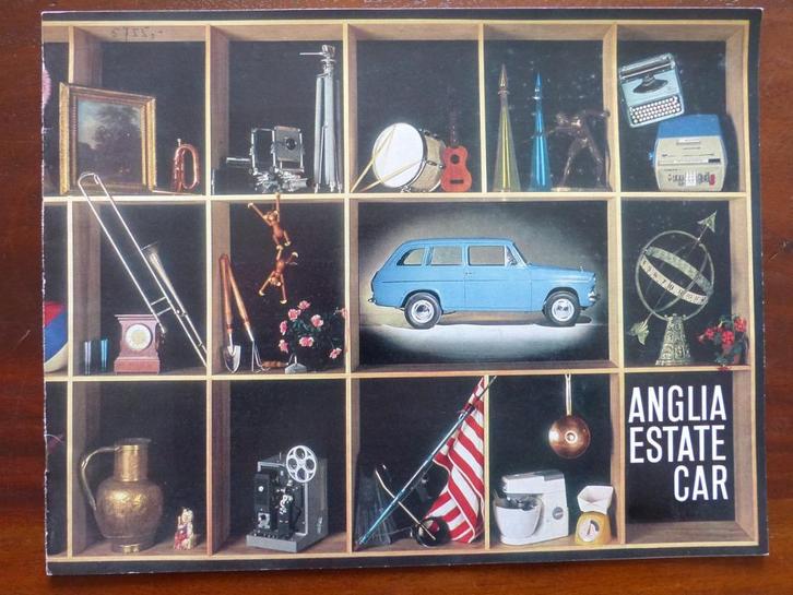 Ford Anglia Estate 1963 brochure NL, Boeken, Auto's | Folders en Tijdschriften, Zo goed als nieuw, Ford, Verzenden