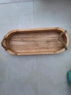 Decoratieve houten dienblad, Ophalen, Zo goed als nieuw, Ovaal, Hout