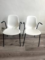 2x eetkamerstoel met armleuningen, Ophalen, Overige materialen, Gebruikt, Twee