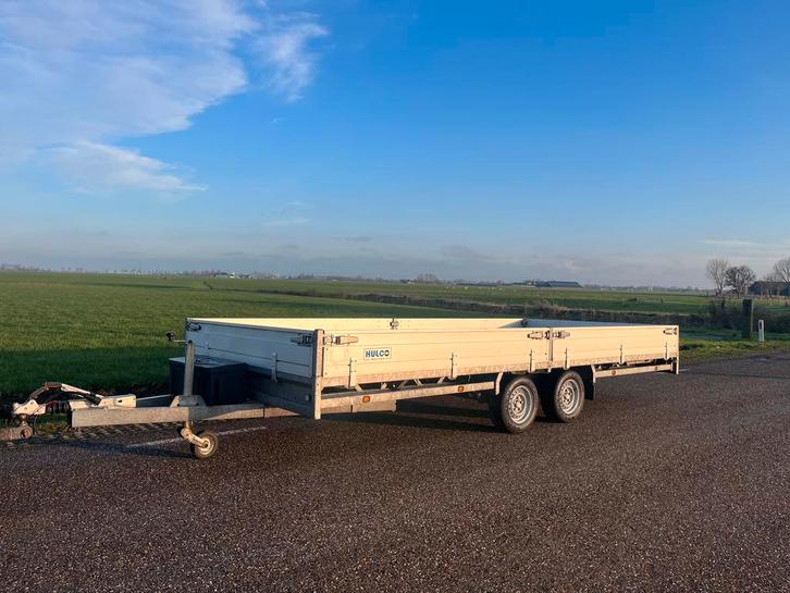 Hulco plateu aanhanger 505x223 oprijplaten multi transporter, Auto diversen, Aanhangers en Bagagewagens, Zo goed als nieuw, Ophalen