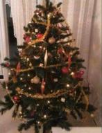 kerstboom compleet met versiering en verlichting, Diversen, Kerst, Ophalen of Verzenden, Zo goed als nieuw