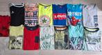 13 t-shirts korte mouw en 1 singlet jongen 146/152, Ophalen of Verzenden, Gebruikt, Maat 146