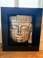 Zilverkleurige 3D Buddha Wanddecoratie Rofra Home, Huis en Inrichting, Ophalen, Zo goed als nieuw