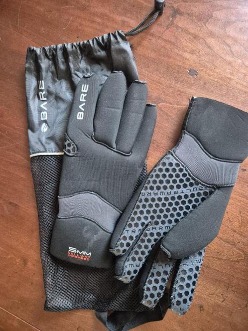 Bare Ultrawarmth 5mm handschoenen – maat XL, Watersport en Boten, Duiken, Zo goed als nieuw, Overige typen, Ophalen of Verzenden