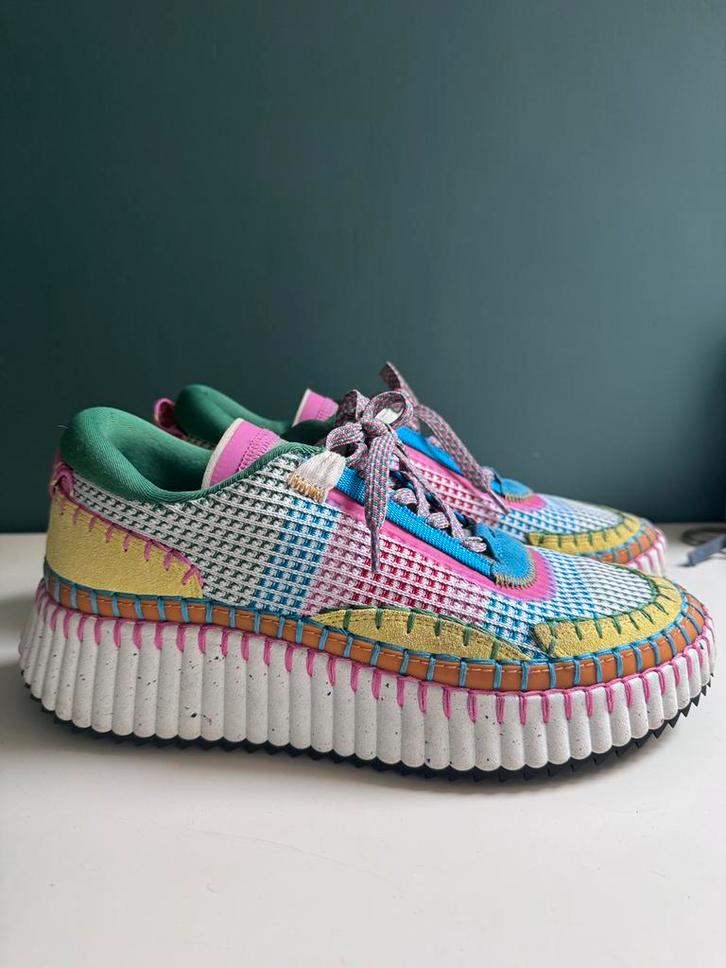 Chloé Nama designer sneakers 40, Kleding | Dames, Schoenen, Zo goed als nieuw, Sneakers of Gympen, Overige kleuren, Ophalen of Verzenden