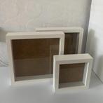 IKEA RIBBA fotolijsten vierkant 3 stuks wit, Ophalen of Verzenden, Zo goed als nieuw