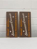 2 x oud reclamebord westra sinaasappel limonade reclame bord, Ophalen of Verzenden, Zo goed als nieuw, Reclamebord