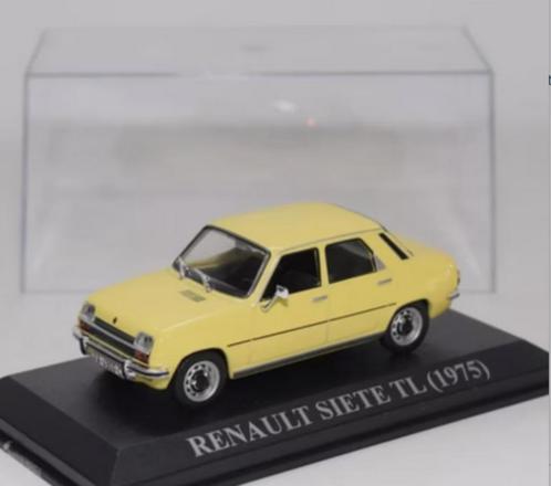 RENAULT SIETE TL 1975 R5 + koffer licht geel schaal 1/43 IXO, Hobby en Vrije tijd, Modelauto's | 1:43, Nieuw, Auto, Overige merken