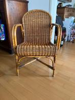 Vintage rotanstoel voor binnen en buiten, Huis en Inrichting, Stoelen, Ophalen, Gebruikt, Overige kleuren, Eén