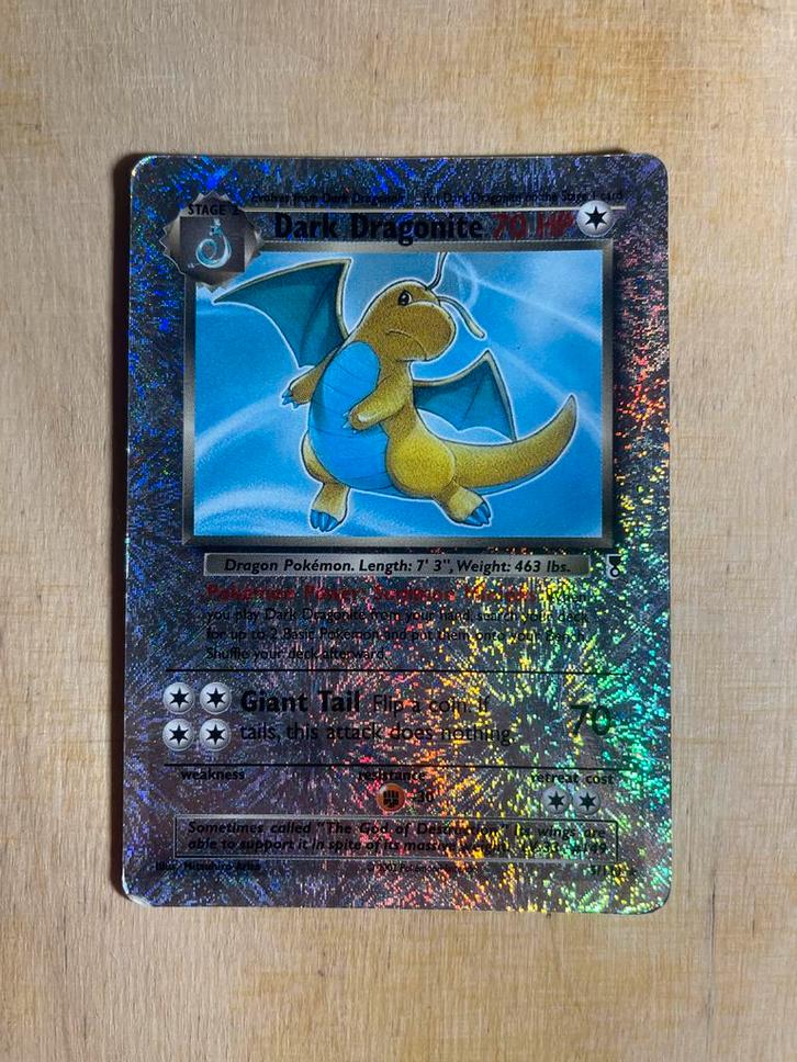 Dark Dragonite #5 Reverse Holo - 2002, Hobby en Vrije tijd, Verzamelkaartspellen | Pokémon, Gebruikt, Losse kaart, Foil, Ophalen of Verzenden
