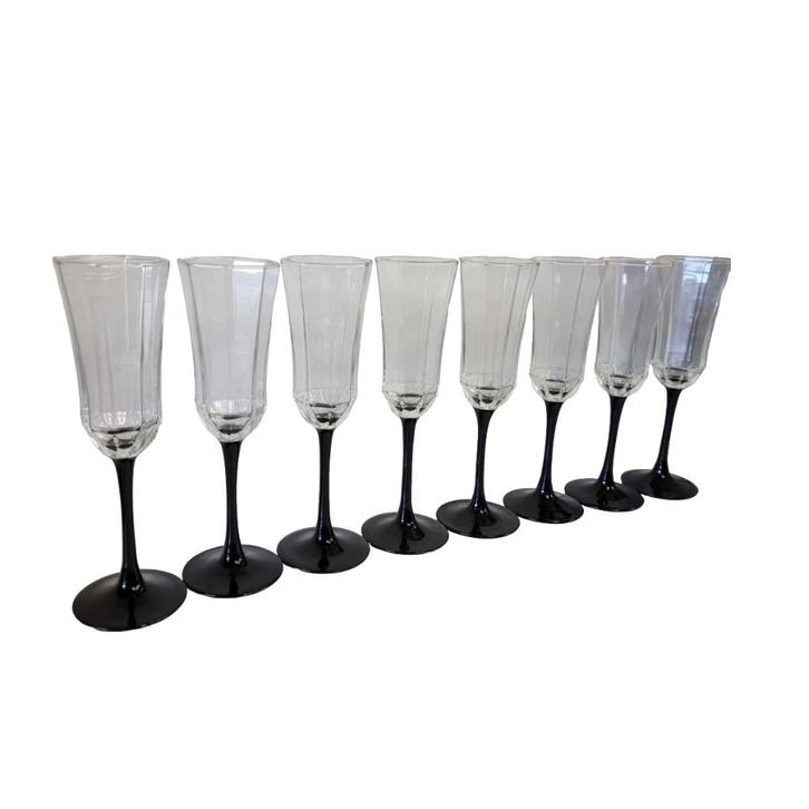 Vintage Luminarc champagne glazen, Verzamelen, Glas en Borrelglaasjes, Zo goed als nieuw, Overige typen, Ophalen of Verzenden