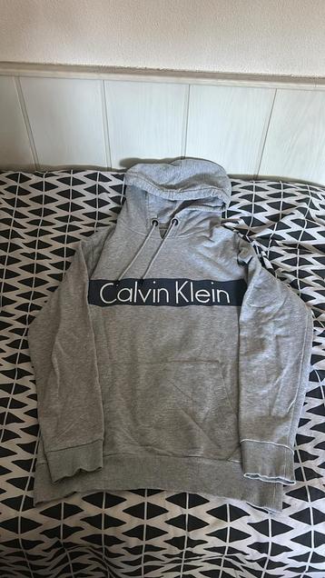 Calvin klein jeans hoodie grijs maat s beschikbaar voor biedingen