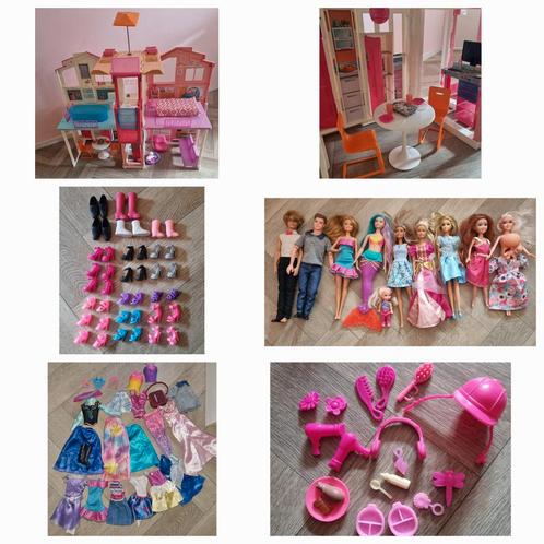 Barbie huis met veel spullen, Kinderen en Baby's, Speelgoed | Poppenhuizen, Gebruikt, Ophalen