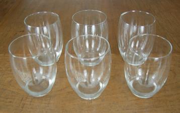 Set van 6 waterglazen frisdrankglazen limonadeglazen bol mod beschikbaar voor biedingen