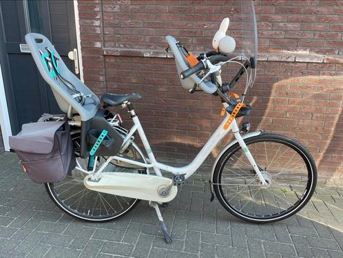 Moederfiets Gazelle Bloom 28 inch met accessoires, Fietsen en Brommers, Fietsen | Dames | Moederfietsen, Zo goed als nieuw, Gazelle