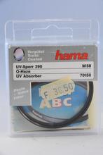 Hama UV-filter 58mm NIEUWSTAAT in originele verpakking, Ophalen of Verzenden, 50 tot 60 mm, Zo goed als nieuw, UV-filter