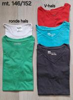 146/152 Zgan effen shirts met korte mouw 5 st., Ophalen of Verzenden, Zo goed als nieuw, Jongen, Shirt of Longsleeve