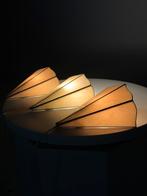 Set van drie Tiffany wandlampen, Huis en Inrichting, Lampen | Wandlampen, Ophalen of Verzenden, Zo goed als nieuw, Glas