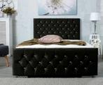 Elegante Bedframe met Knopen – Beschikbaar in Meerdere Maten, Verzenden, Wit, Dekbedovertrek, Nieuw