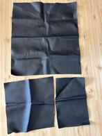 Restjes Nappa Leder, 120 cm of meer, Zwart, Leer of Kunstleer, Nieuw
