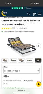 Bossflex 600 elektrische lattenbodem, Huis en Inrichting, Slaapkamer | Matrassen en Bedbodems, Ophalen, Gebruikt, 90 cm, Eenpersoons