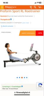 Proform Sport RL Roeitrainer, Sport en Fitness, Fitnessapparatuur, Armen, Ophalen of Verzenden, Zo goed als nieuw, Metaal